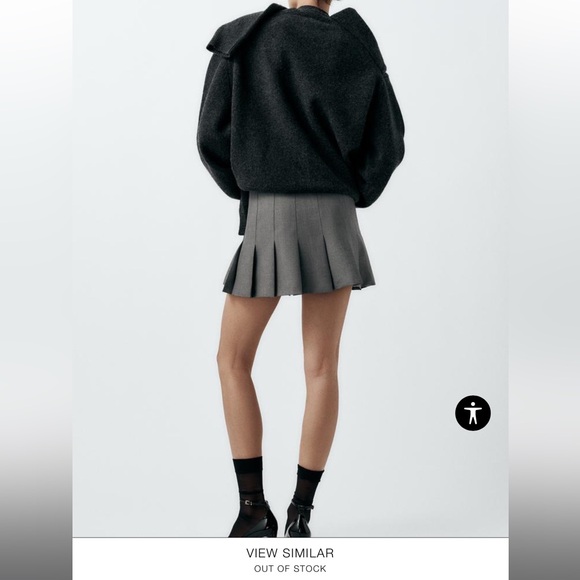 Zara pleated mini skirt NEW - Picture 5 of 5